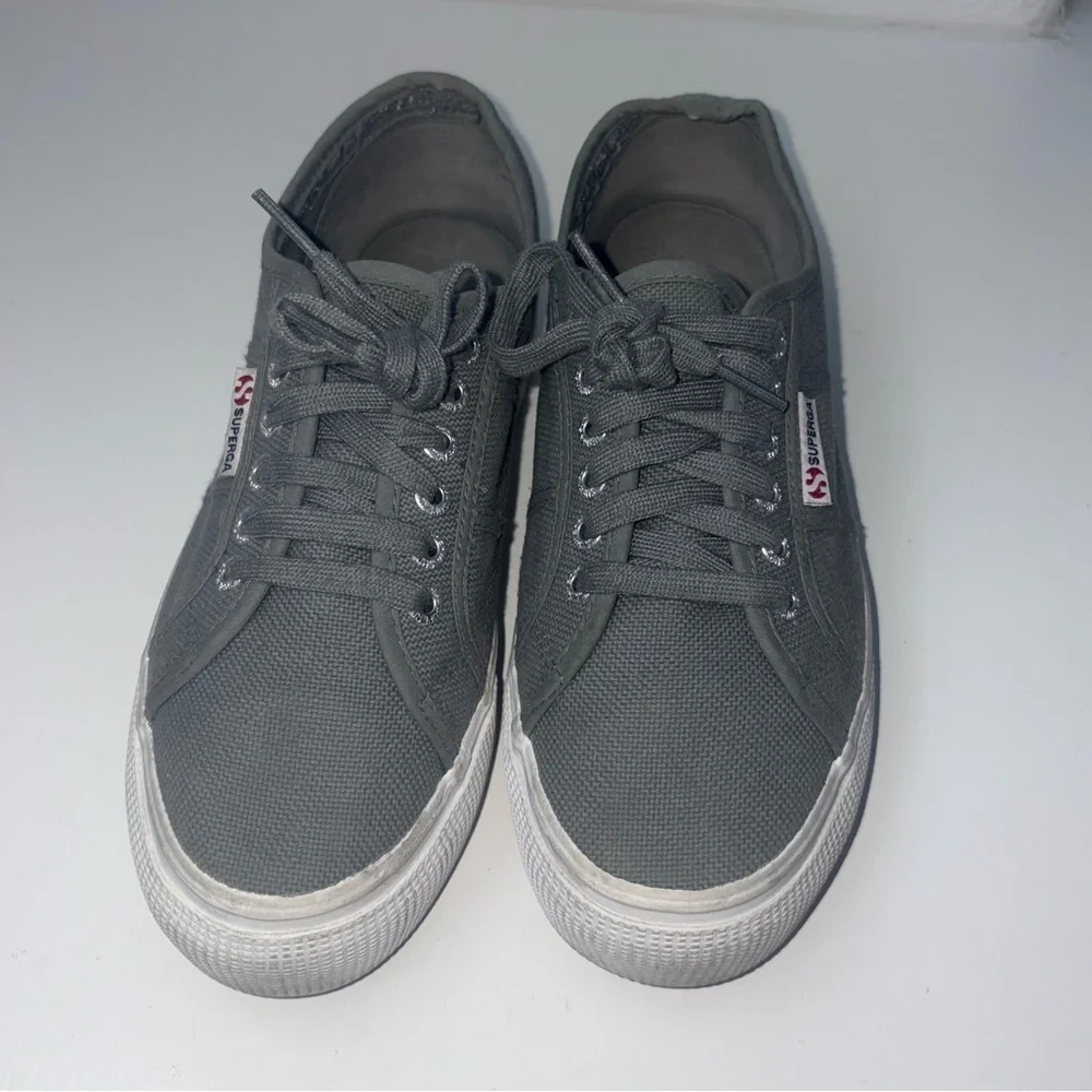 Superga Platform Sneakers gray